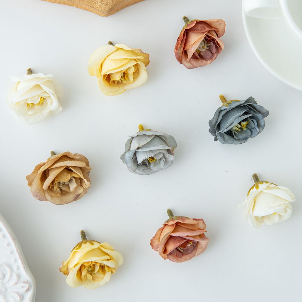 Wedding Favor Box - 5/10pcs Silk Artificialflower Rose Hotsale Diy