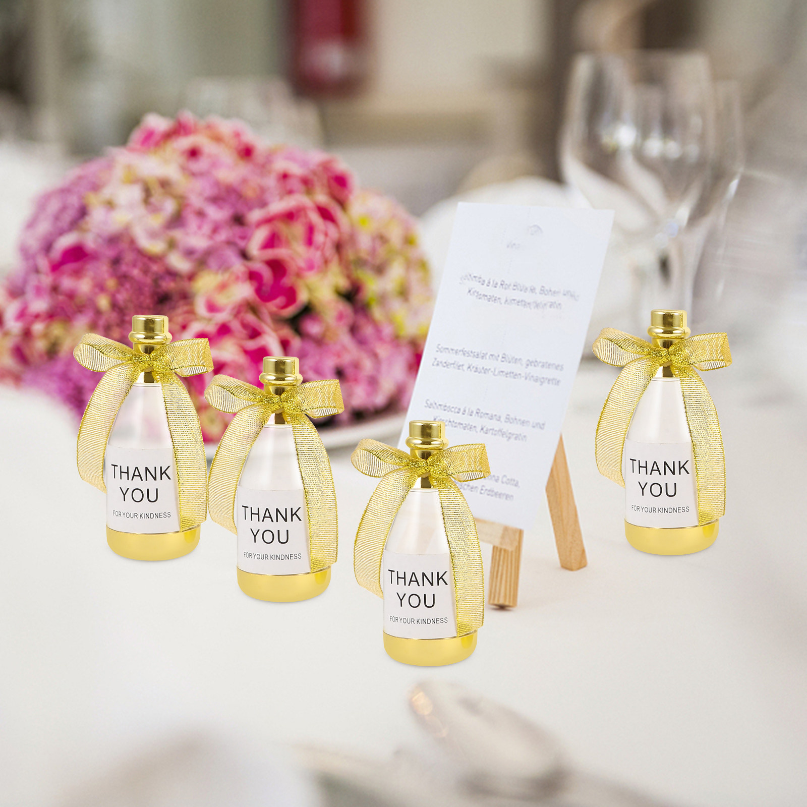 Wedding Favor Box - 6Pcs Elegant Bottle Style Candy Boxes