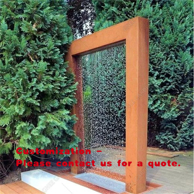 Wedding Fountain - custom.Modern Luxury Outdoor Corten Steel Weathering