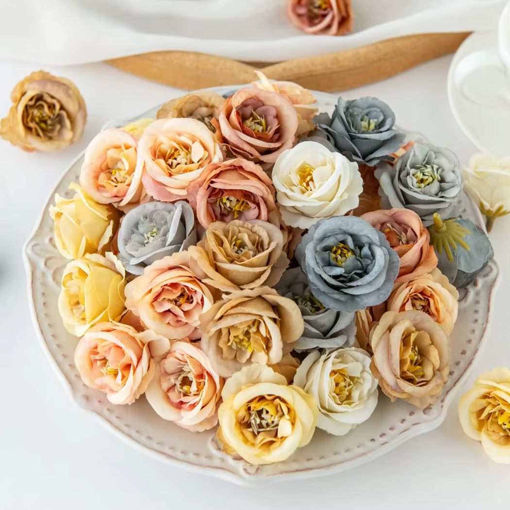 5/10pcs Silk Artificialflower  - огляд і ціна Wedding Favor Box