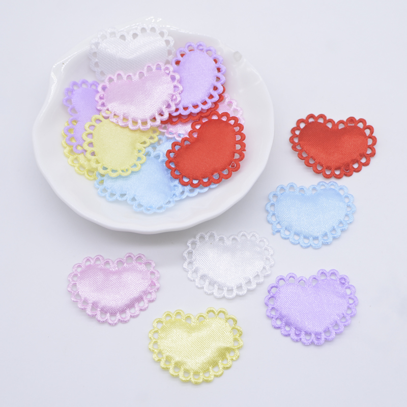 50Pcs 29*24mm Heart Cloth Padd - огляд і ціна Wedding Superstar