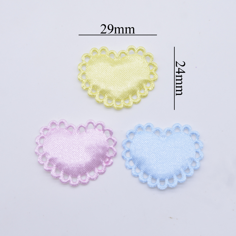 50Pcs 29*24mm Heart Cloth Padd - огляд і ціна Wedding Superstar