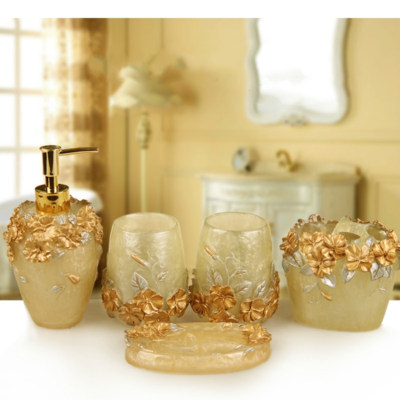 European Style Emboss Resin Ba - огляд і ціна Wedding Bathroom Supply Kit
