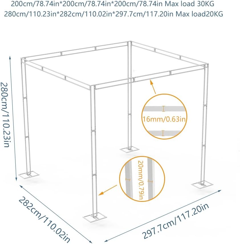 Heavy Wedding Backdrop Stand K - огляд і ціна Wedding Support