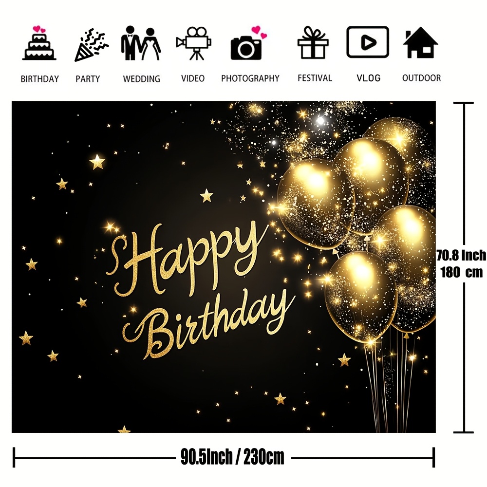 1pc super large black and gold - огляд і ціна Wedding Superstar