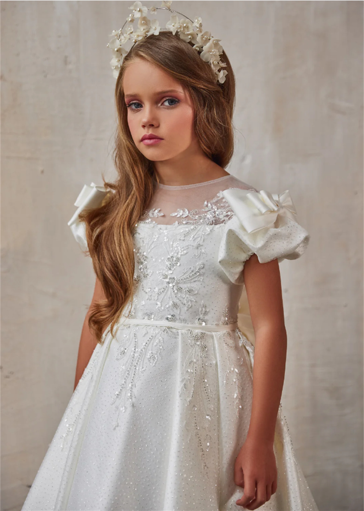 Satin Flower Girl Dress White  - огляд і ціна Bridal Sash Ribbon