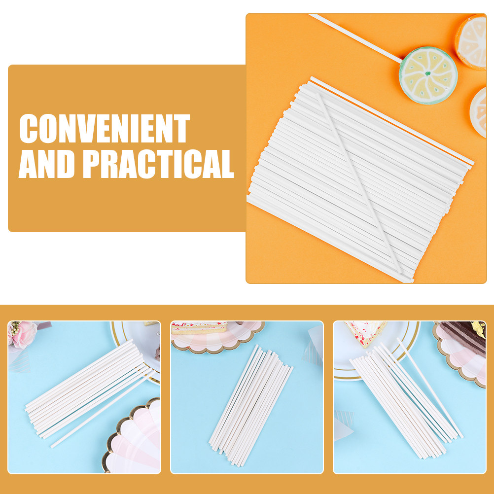 Paper Lollipop Sticks 300 Pack - огляд і ціна Wedding Supply In Bulk