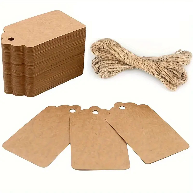 100PCS Kraft Paper Tag with St - огляд і ціна Wedding Favor Box