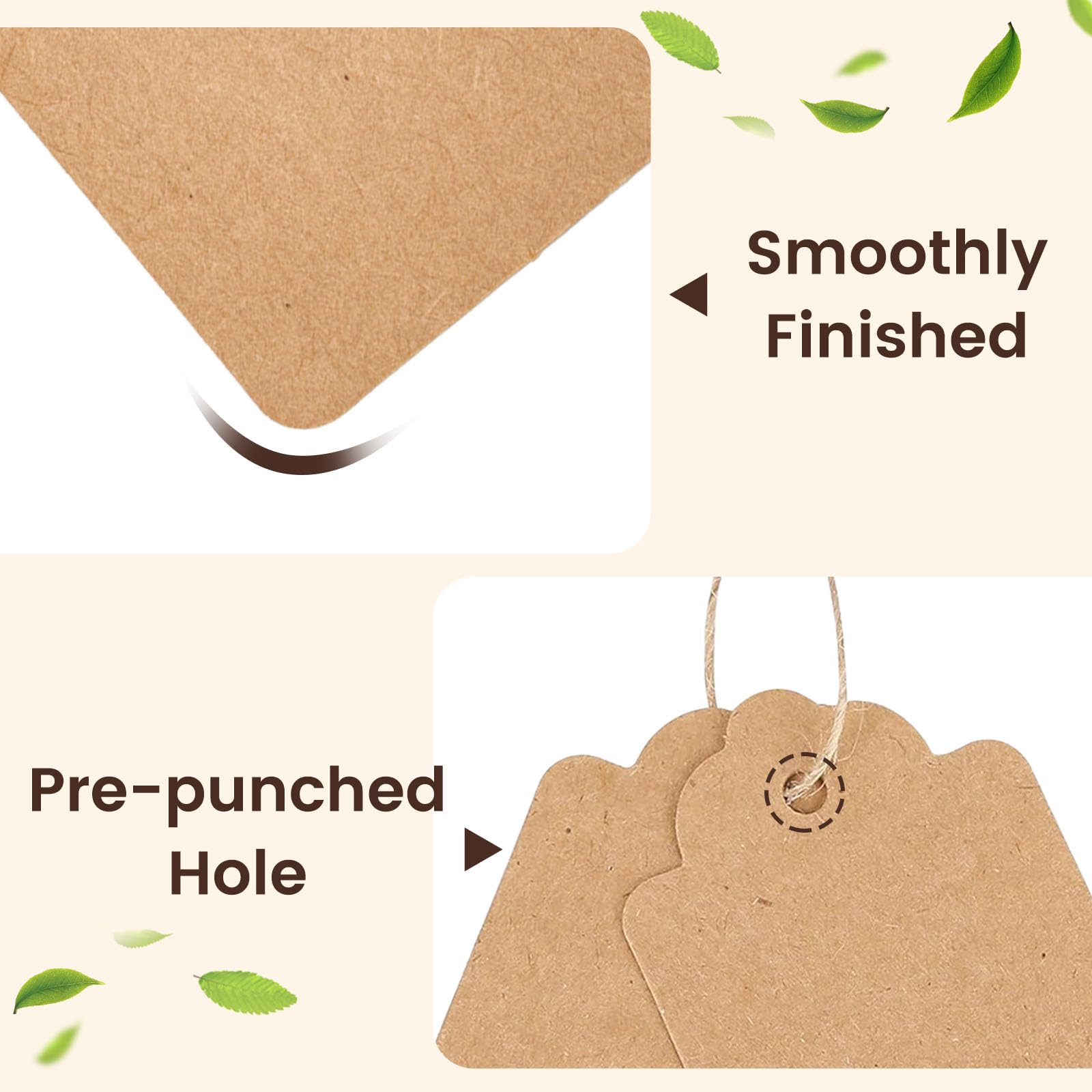 100PCS Kraft Paper Tag with St - огляд і ціна Wedding Favor Box