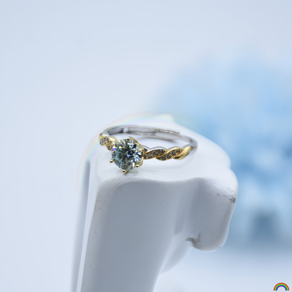 S925 silver inlaid moissanite  - огляд і ціна Wedding Superstar