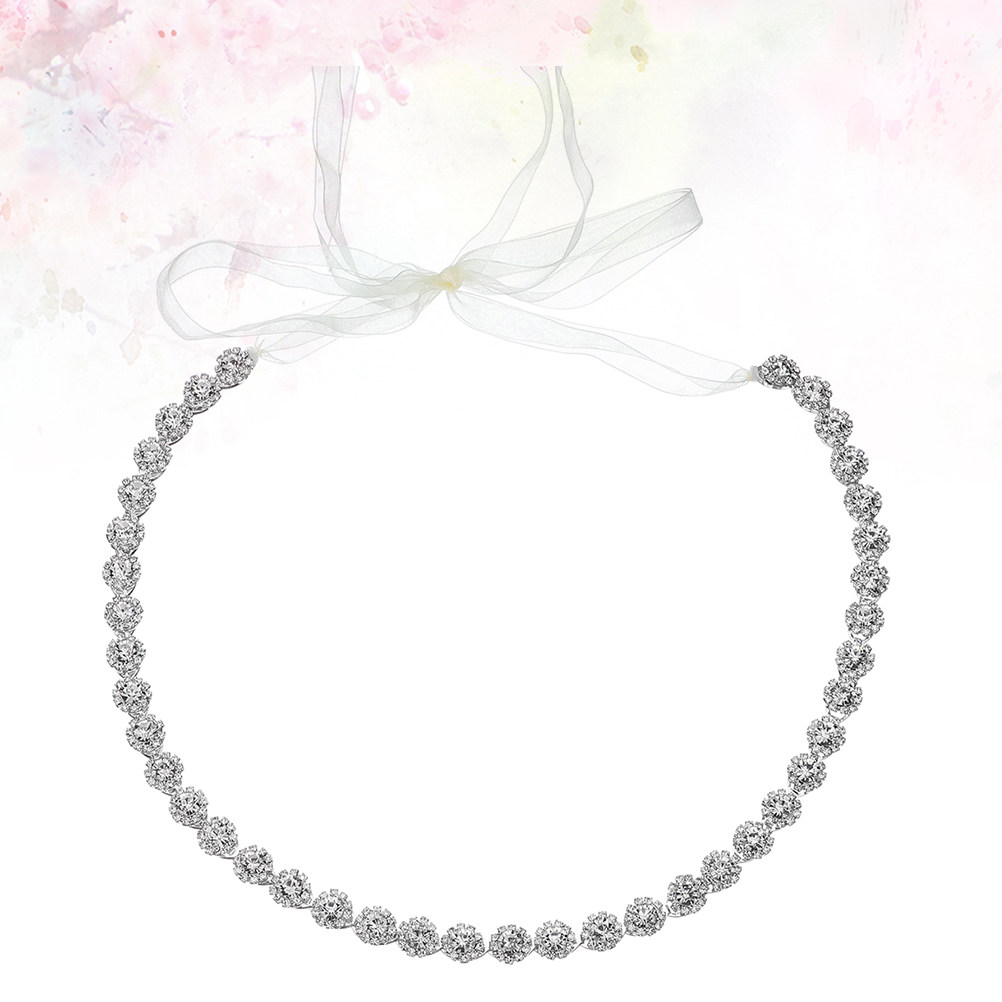Crystal Bridal Belt Silver Rib - огляд і ціна Bridal Sash Ribbon
