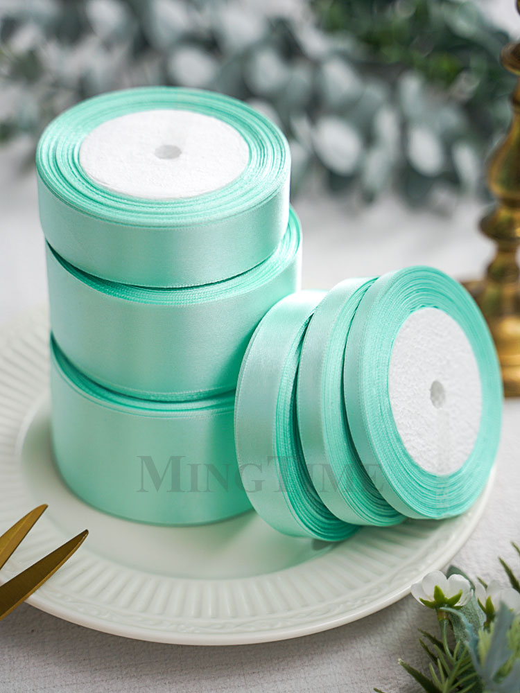 Mint Green Satin Ribbon 25yard - огляд і ціна Bridal Sash Ribbon