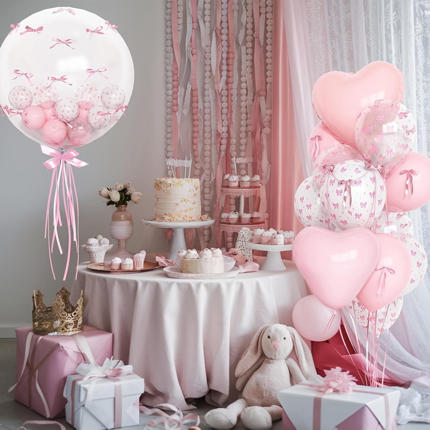 34pcs Clear Bow Heart Foil Lat - огляд і ціна Wedding Supply Bulk