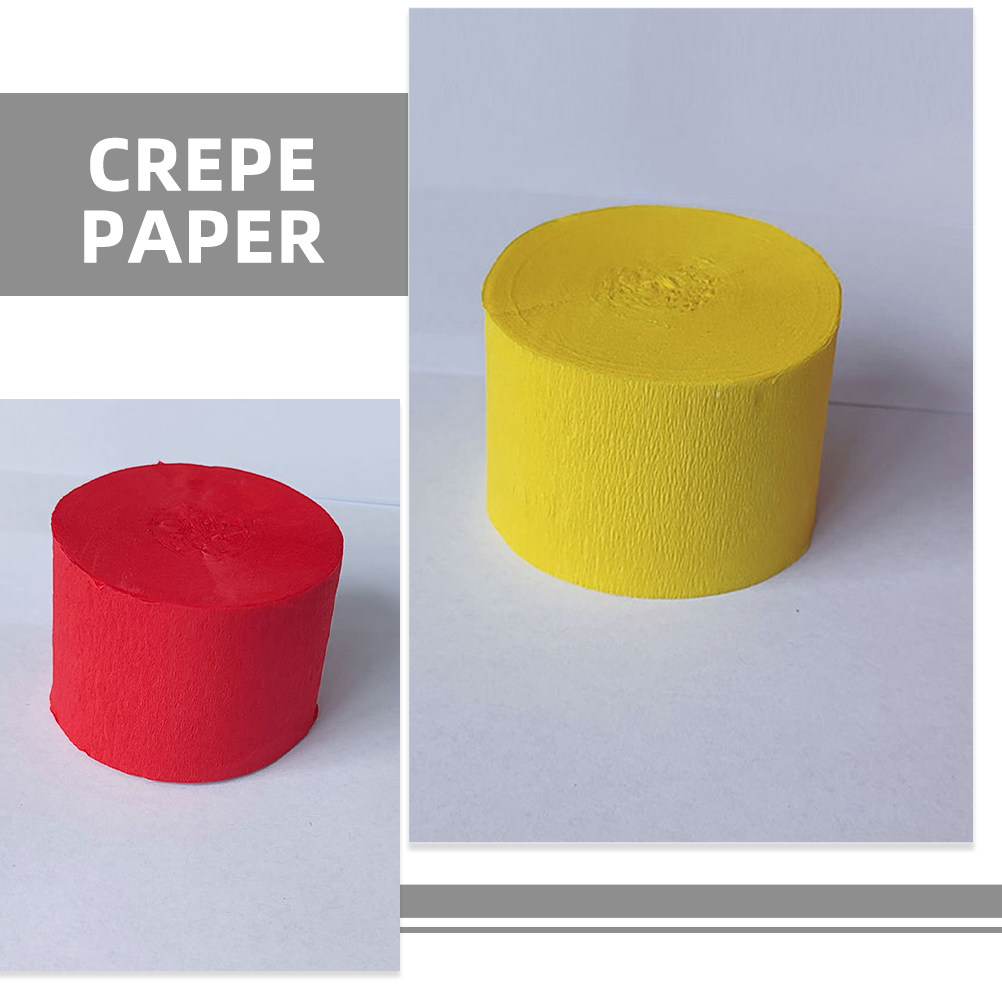 6 Rolls Crepe Paper Roll Multi - огляд і ціна Wedding Supply In Bulk