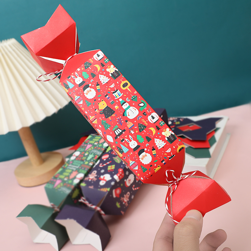 12PCS Christmas Candy Box Craf - огляд і ціна Papercraft Supply Ribbon