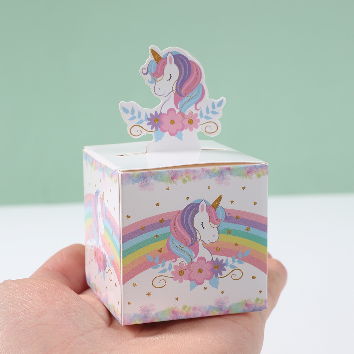 12/24pcs Unicorn 3D Paper Cand - огляд і ціна Wedding Favor Box