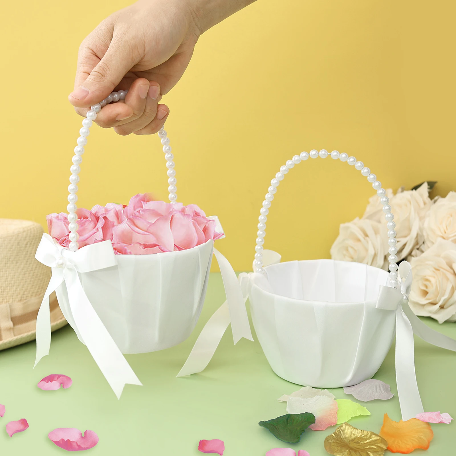 2Pcs Wedding Flower Girl Baske - огляд і ціна Wedding Ceremony Supply