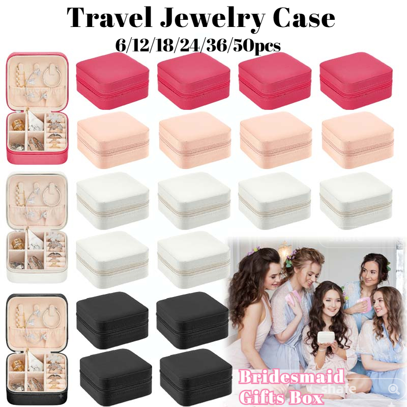 6-50pcs Travel Jewelry Case Br - огляд і ціна Wedding Favor Box