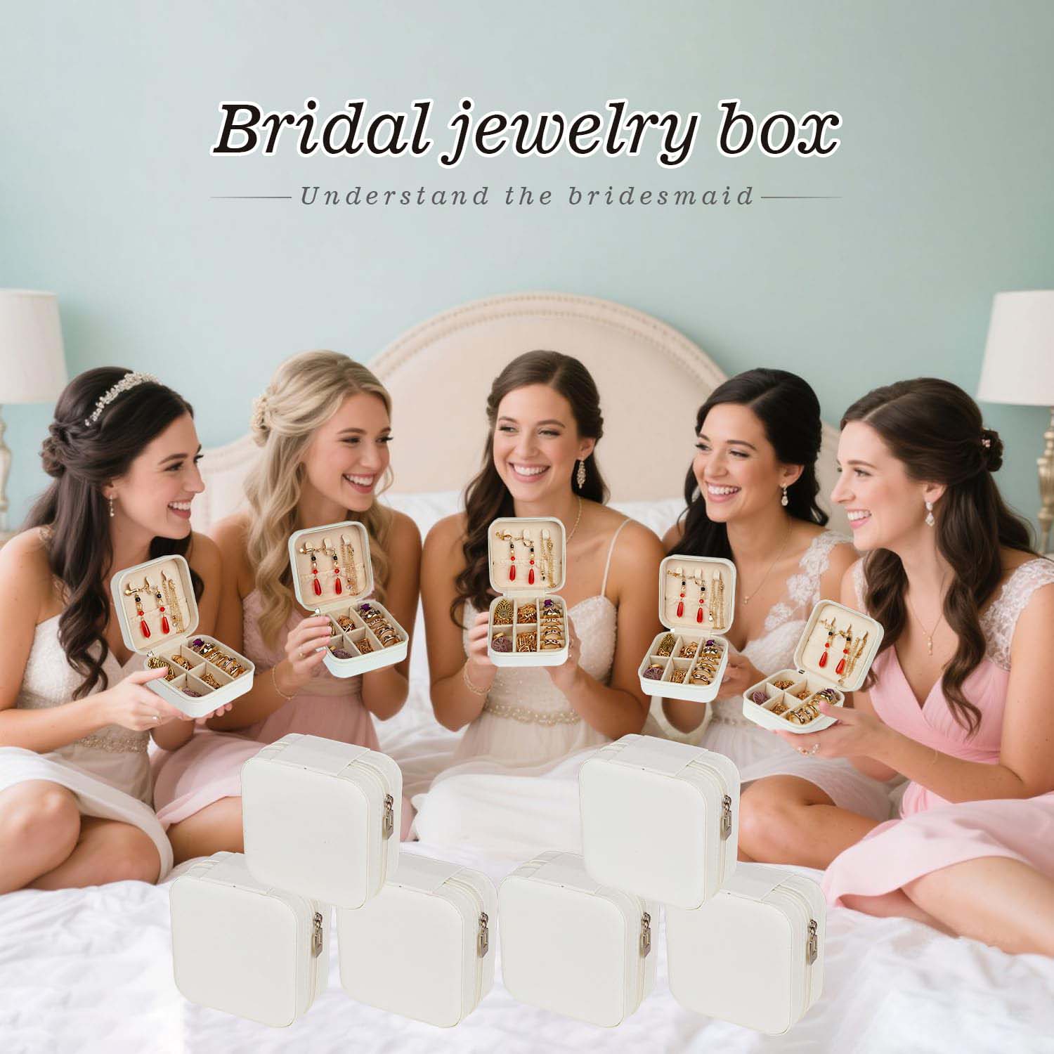 6-50pcs Travel Jewelry Case Br - огляд і ціна Wedding Favor Box