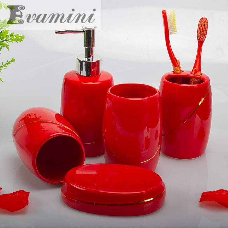 White Ceramic Bathroom Supplie - огляд і ціна Wedding Bathroom Supply Kit