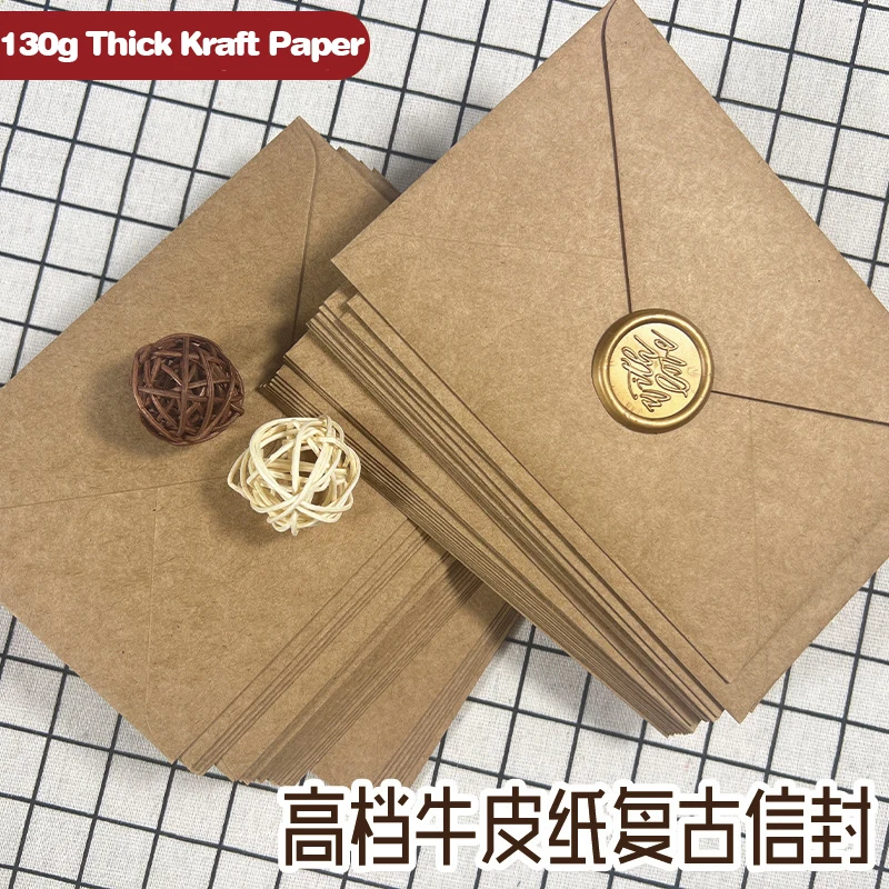 50pcs Kraft Brown Paper Envelo - огляд і ціна Wedding Supply Business