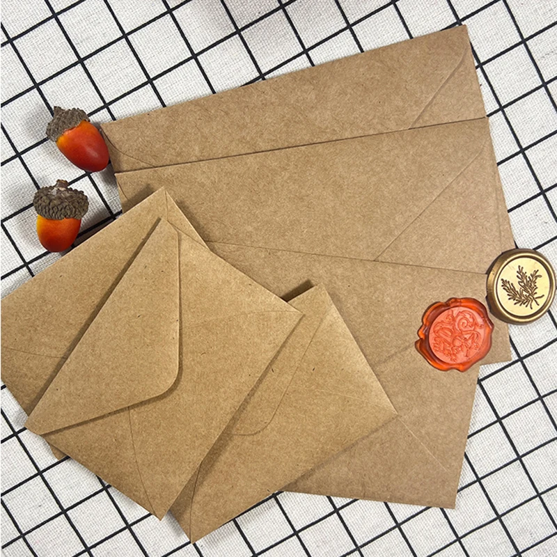 50pcs Kraft Brown Paper Envelo - огляд і ціна Wedding Supply Business