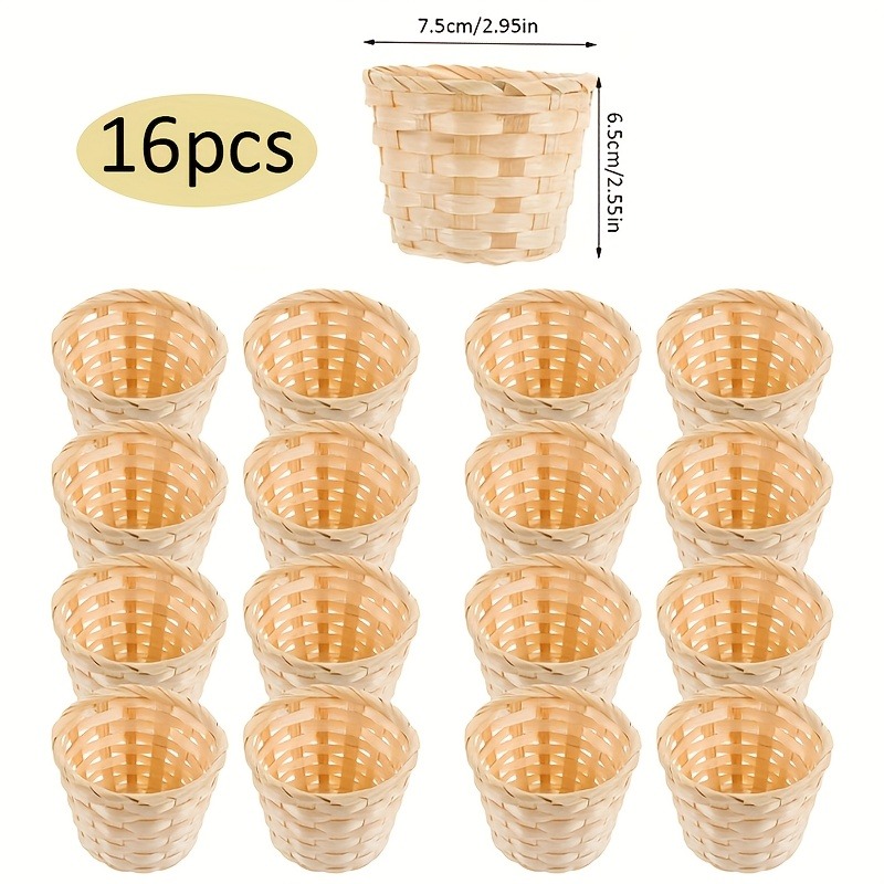 16pcs Mini Bamboo Baskets with - огляд і ціна Wedding Favor Box